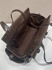Prada Route Medium Leather Tote Bag Brown 1BG645 - 30x22x15cm - 6