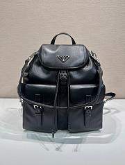 Prada Black Large Leather Backpack 2VZ110 - 39x34x15cm - 1