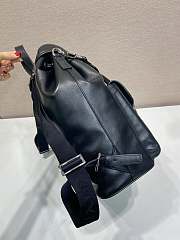 Prada Black Large Leather Backpack 2VZ110 - 39x34x15cm - 6