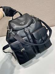 Prada Black Large Leather Backpack 2VZ110 - 39x34x15cm - 5