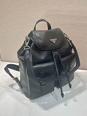 Prada Black Large Leather Backpack 2VZ110 - 39x34x15cm - 4