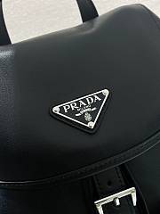 Prada Black Large Leather Backpack 2VZ110 - 39x34x15cm - 2
