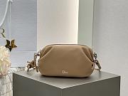 Dior Bow Pouch Camel Supple Lambskin - 20x11x8cm - 1