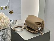 Dior Bow Pouch Camel Supple Lambskin - 20x11x8cm - 5