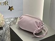 Dior Bow Pouch Rose Soupir Supple Lambskin - 20x11x8cm - 6