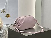 Dior Bow Pouch Rose Soupir Supple Lambskin - 20x11x8cm - 5