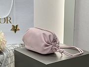 Dior Bow Pouch Rose Soupir Supple Lambskin - 20x11x8cm - 3