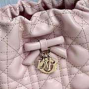 Adiorable Mini Bucket Bag Soupir Pink Cannage Lambskin - 22x20x5.5cm - 2