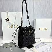 Adiorable Mini Bucket Black Cannage Lambskin - 22x20x5.5cm - 3