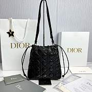 Adiorable Mini Bucket Black Cannage Lambskin - 22x20x5.5cm - 5