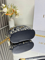 30 Montaigne Mini Vanity Case Blue Dior Oblique Jacquard - 16.5x10x8.5cm - 3