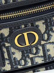30 Montaigne Mini Vanity Case Blue Dior Oblique Jacquard - 16.5x10x8.5cm - 2