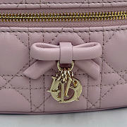 Dior Mini Vanity Soupir Pink Cannage Lambskin - 17x10.5x8cm  - 2
