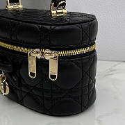 Dior Mini Vanity Black Cannage Lambskin - 17x10.5x8cm - 5