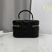 Dior Mini Vanity Black Cannage Lambskin - 17x10.5x8cm - 2