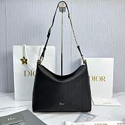 Dior Medium Diorly Bag Black Flat Cannage Calfskin - 31.5x25x8cm - 6