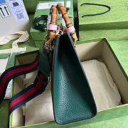 Gucci Diana Medium Tote Bag Green Leather ‎702721 - 27x23x9cm - 6