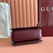 Gucci Siena Medium Top Handle Bag Burgundy Leather 855535 - 25.5x16x9cm - 6