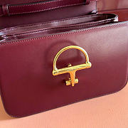Gucci Siena Medium Top Handle Bag Burgundy Leather 855535 - 25.5x16x9cm - 4