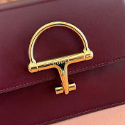 Gucci Siena Medium Top Handle Bag Burgundy Leather 855535 - 25.5x16x9cm - 3