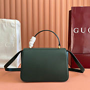 Gucci Siena Medium Top Handle Bag Green Leather 855535 - 25.5x16x9cm - 6