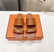 Hermes Mona Sandal Brown - 1