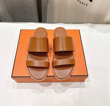 Hermes Mona Sandal Brown