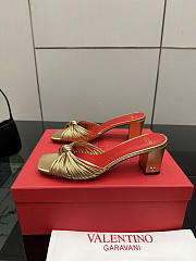 Valentino Annet Laminated Nappa Sandal Gold 60mm - 3