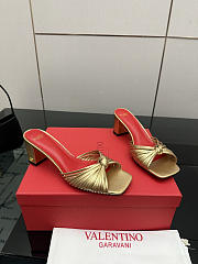 Valentino Annet Laminated Nappa Sandal Gold 60mm - 2