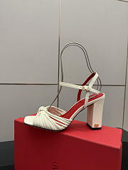 Valentino Annet Kidskin Sandal Ivory 90mm - 6