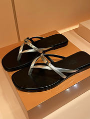 Hermes Miss Sandal Calfskin Black - Silver - 2