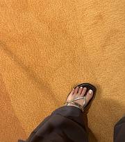 Hermes Miss Sandal Calfskin Black - Silver - 3
