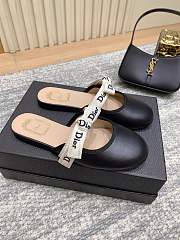 J'Adior Mule Black Lambskin  - 5