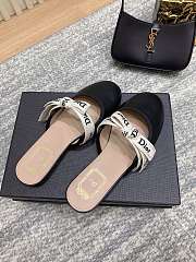 J'Adior Mule Black Lambskin  - 4