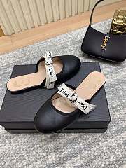 J'Adior Mule Black Lambskin  - 3