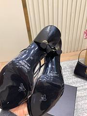 YSL Jerry Mules In TPU And Rhinestones In Black 8cm - 5