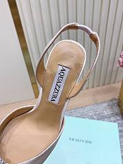 Aquazzura 105mm Crystal Hoop Sling Pumps White - 4