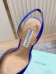 Aquazzura 105mm Crystal Hoop Sling Pumps Blue - 2