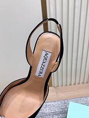 Aquazzura 105mm Crystal Hoop Sling Pumps Black - 4