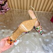 Valentino VLogo Signature Slingback Decollete with Cherryfic Embroidery 80mm Gold Multicolour - 2