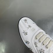 Miumiu Embroidered Drill Sneakers White 5E370E - 3