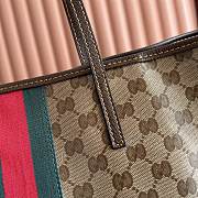  Gucci Tribeca Large Tote Bag Sand and Brown GG Canvas 874745 - 38x29.5x13cm - 2