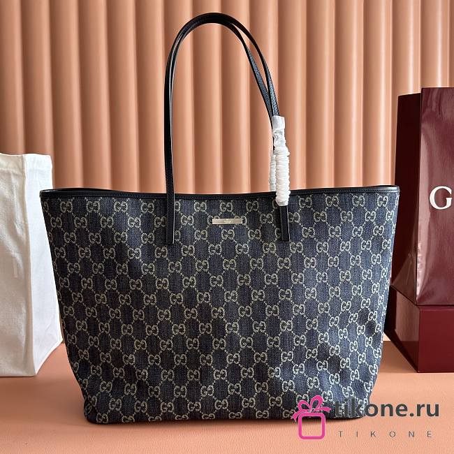 Gucci Tribeca Large Tote Bag ark Blue GG Denim 874745 - 38x29.5x13cm - 1