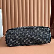 Gucci Tribeca Large Tote Bag ark Blue GG Denim 874745 - 38x29.5x13cm - 2