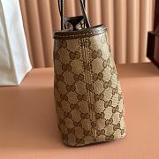 Gucci Tribeca Small Tote Bag Sand and Brown GG Canvas 875236 - 25x19x11.5cm - 2