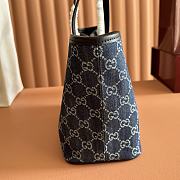 Gucci Tribeca Small Tote Bag ark Blue GG Denim 875236 - 25x19x11.5cm - 4