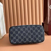Gucci Tribeca Small Tote Bag ark Blue GG Denim 875236 - 25x19x11.5cm - 2
