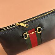 Gucci Horsebit Web Small Shoulder Bag Black Leather 867130 - 20x12.5x4.5(1.5)cm - 6
