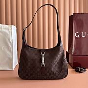 Gucci Jackie 1961 Medium Shoulder Bag Brown GG Canvas 863136 - 31.5x22x4.5cm - 1
