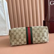 Gucci Medium GG Pouch in Sand and Brown GG Canvas ‎867337 - 26.5x15.5x10.5cm - 2